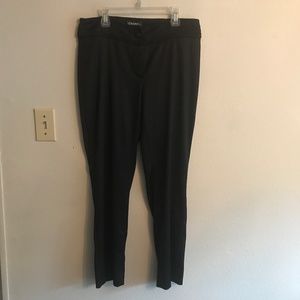 Chanel black silk/rayon blend trousers
